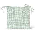 Garden Trading Prošívaný podsedák Oaksey Rosemary Linen 40 x 40 cm, zelená barva, textil