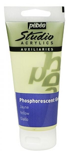 Pébéo Fosforeskující akrylová barva Pébeo Phosphorescent 100ml - žlutá