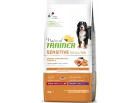 Trainer Natural Sensitive No gluten Maturity Medium/Maxi losos 12kg / Kompletní krmivo pro střední a velká plemena psů (8059149252735)