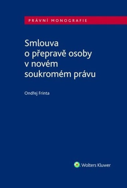 Smlouva přepravě osoby