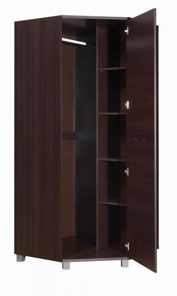 Rohová šatní skříň Maximus M34 Barva korpusu: kaštan wenge