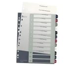 Leitz Style / Rejstříky / A4+ Maxi / popisovatelné na PC / 1-12 (12380000)