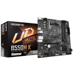 GIGABYTE B550M K / B550M / AM4 / 4x DDR4 / PCIEx16 / 1x GLAN / mATX (B550M K)