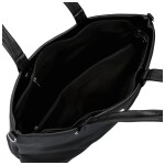 Stylová dámská koženková kabelka na rameno Mileta, černá