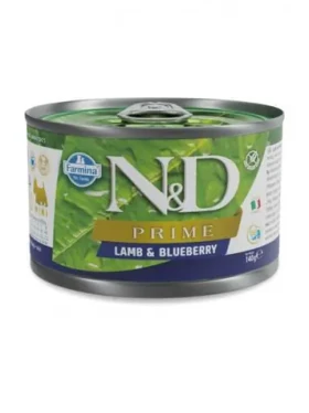 ND Prime Dog Lamb Blueberries Mini 140 g / Konzerva pro psy / dospělá malá plemena / bez obilovin