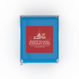 SweetArt potahovací a modelovací hmota vanilková Dark Blue (250g)