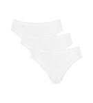 Dámské kalhotky 3 pack Cotton Lace Thai white - Sloggi bílá XL