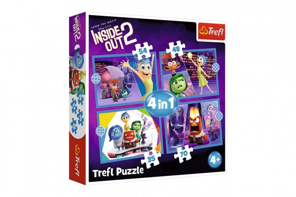 Puzzle V hlavě 2: Emoce vládnou 4v1 (35, 48, 54, 70 dílků)