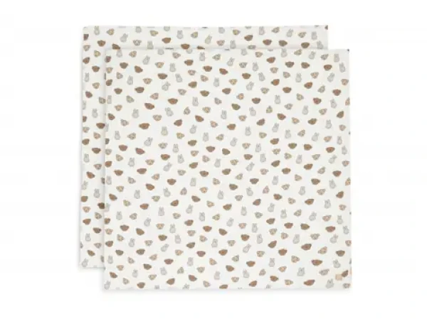 Jollein Pleny zavinovací 2ks 115x115 cm Miffy Friends (535-852-68047)