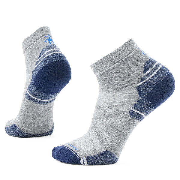 Unisex merino turistické ponožky SMARTWOOL Hike Targeted Cushion Ankle Socks, Light Gray velikost: 42-45 (L)