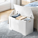 Úložný box, mdf, bílá, ABO-E1011 WT