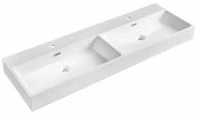 SAPHO - AQUATIC umyvadlo, litý mramor, 140x46cm, bílá AT140
