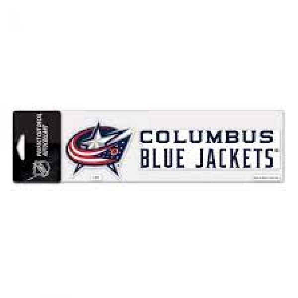 Wincraft Samolepka Columbus Blue Jackets Logo Text Decal% 1 ks