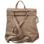 Trendy dámský koženkový kabelko-batoh Coveri Lethea, béžový