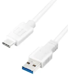 LogiLink USB-C bílá / Kabel USB-C / USB-C (M) - USB-A (M) / 3 m / USB 3.2 Gen 1 / 5 Gbit/s (CU0177)