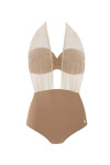 Plavky Self S 1045 CM9 Como 9 hnědá 42D-XL