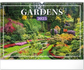 Kalendář 2025 nástěnný: Zahrady, 48 33 cm
