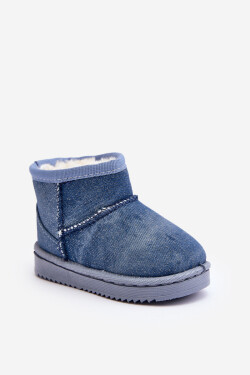Dětské sněhule se třpytkami, Blue Sulinne 36
