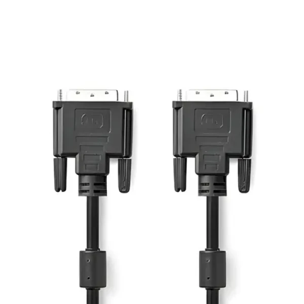 Nedis DVI-D 24+1 - DVI-D 24+1 2 m černá / DVI kabel / 2560x1600 / poniklované konektory / přímý (CCGP32001BK20)