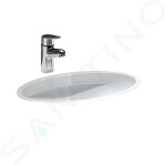 Laufen - Savoy Vestavné umyvadlo, 545x420 mm, bez přepadu, bílá H8131920001551