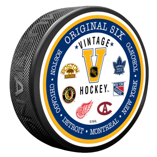Mustang Puk NHL VINTAGE Textured Hockey puck - Original 6
