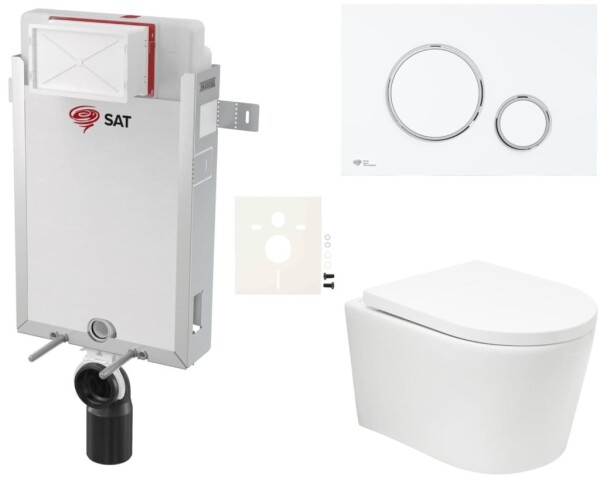 Závěsný WC set k zazdění SAT BREVIS SIKOSZBRTOR76 SIKOSZBRTOR76