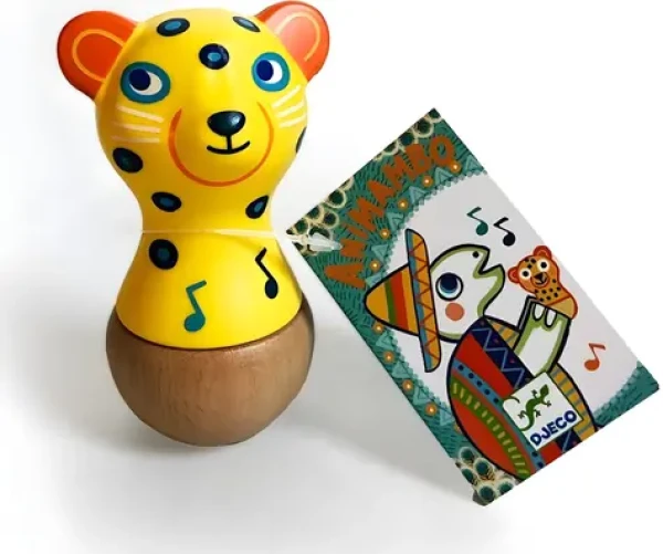 DJECO Chrastítko Jaguár / 5,5 x 4 x 9 cm (DJ06021)