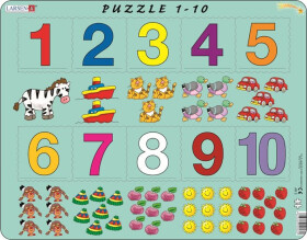 Puzzle MAXI Počítání pro nejmenší čísly/10 dílků
