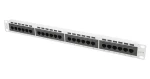 Lanberg Patch panel šedý FTP / 24 portů / RJ-45 / CAT5E / 1U / 19" (PPS5-1024-S)