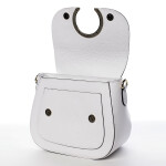 Nepřehlédnutélná kožená crossbody Albina, bílá