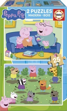 EDUCA Dřevěné puzzle Prasátko Peppa II