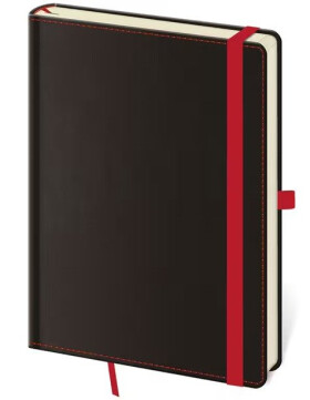 Zápisník Black Red - linkovaný L