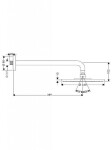 HANSGROHE - Raindance Hlavová sprcha 240, 1 proud, rameno 39 cm, chrom 27474000