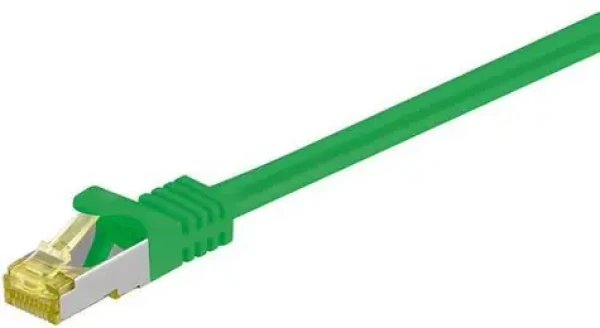 Goobay S/FTP Cat7 zelená / Patch kabel / RJ-45 / 0,25 m / LSZH (91568)