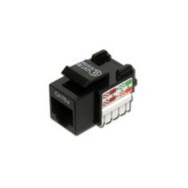 DIGITUS Keystone Jack CAT 5e, nestíněný RJ45 na LSA, barva černá DN-93501