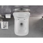 MEXEN - Timo Závěsná WC mísa Rimless Tornado, bílá lesk 3365XX00T