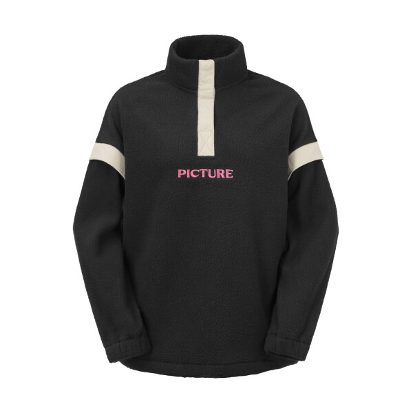PICTURE W Velora 1/4 Fleece, Black velikost: M