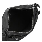 Trendy dámská koženková crossbody kabelka Lenka, černá