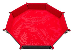 Dice tray - Dragon Skin Edition- Osmihran - Červený