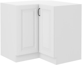 Spodní rohová skříňka Stilo 90x90 ND 2F BB Barva korpusu: Bílá, Barva dvířek: Bílá