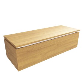 Koupelnová skříňka s krycí deskou SAT Feel 120x30x46 cm medový dub mat SATFEEL120DMDBEZ SATFEEL120DMDBEZ