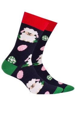 VELIKONOČNÍ VZOROVANÉ PONOŽKY U04.156 Námořnictvo 35/38