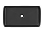 COMAD - Umyvadlo na desku SLIM 60 BLACK 5907441298667