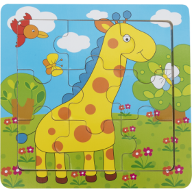 BABU - Edukativní puzzle - Žirafa