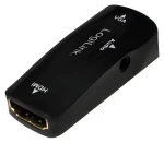 LogiLink Adaptér HDMI na VGA + audio černá / Adaptér / HDMI 1.3 / Full HD 1080p / Čipset AG6200 (CV0108)