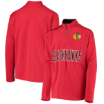 Outerstuff Dětská Mikina Chicago Blackhawks Attacking Zone Quarter-Zip Velikost: Dětské M (10 - 12 let)