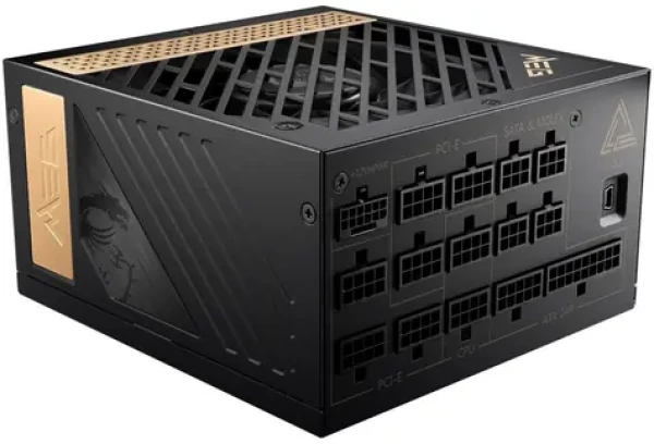 MSI MEG Ai1300P PCIE5 / ATX / 1300W / 80PLUS PLATINUM / Aktivní PFC / PCIe 5.0 / 120 mm (306-7ZP4A11-CE0)