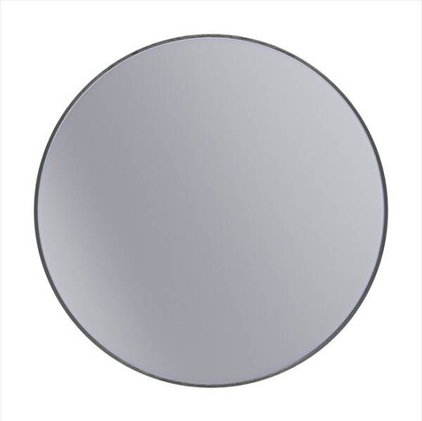 Erga Round, kulaté zrcadlo 80cm, černý rám, ERG-V01-ROUND-8080-BK
