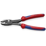 Knipex 26 26 200 T Půlkulaté kleště s břity VDE s připevňovacím okem 200mm / úzké ploché kleště /40° / délka čelistí:73m (26 26 200 T)