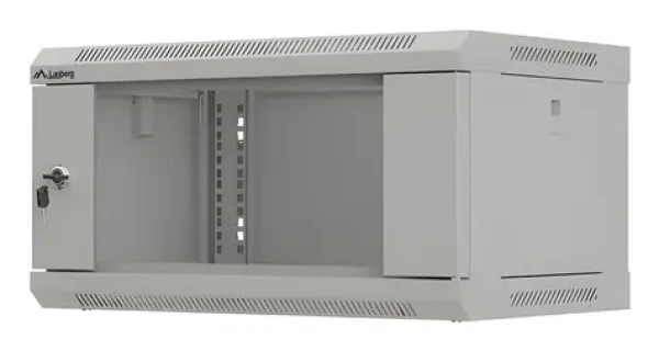 Lanberg WF03-5304-10S šedá / Nástěnný rozvaděč / 19" / 4U / 540x350x281 mm / skleněné dveře (WF03-5304-10S)